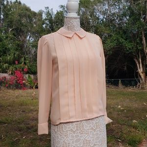 Chaus Peach colored Blouse size 6